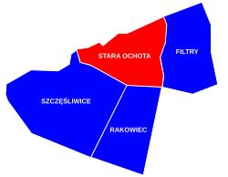 Stara ochota on ochota map